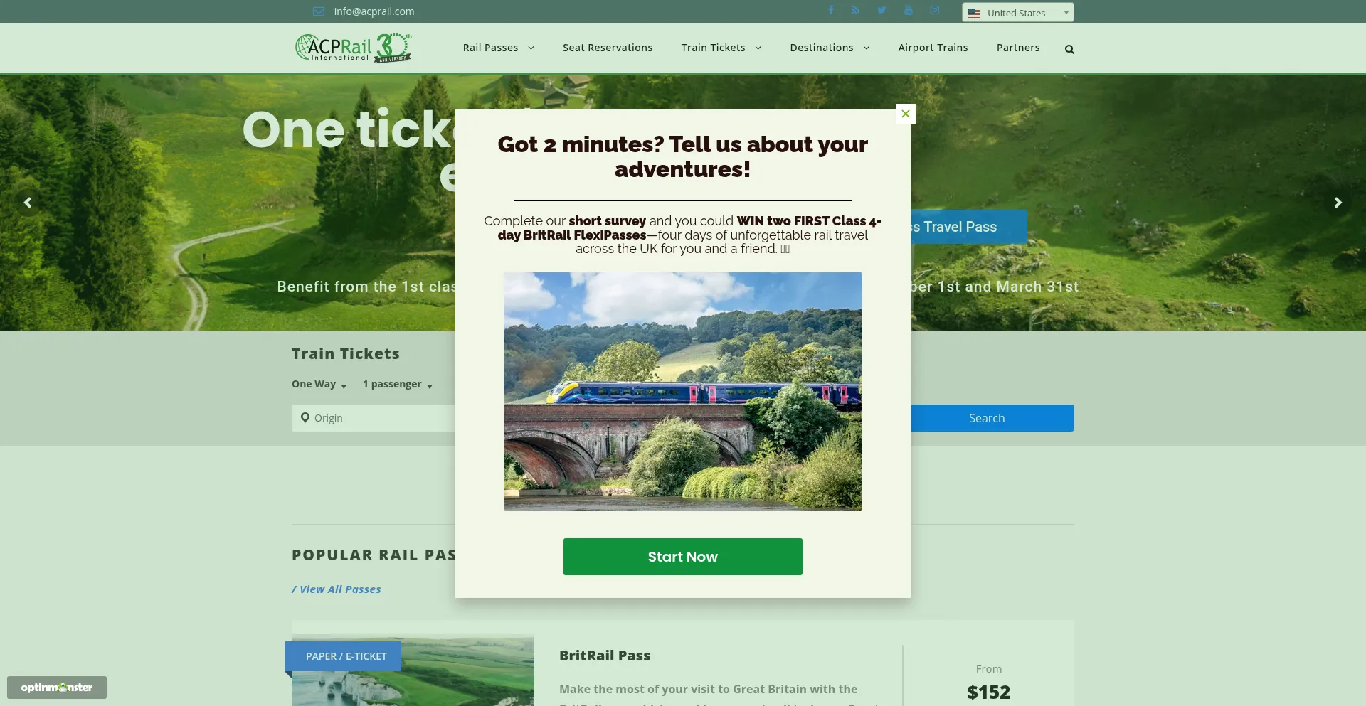 Acprail.com Screenshot