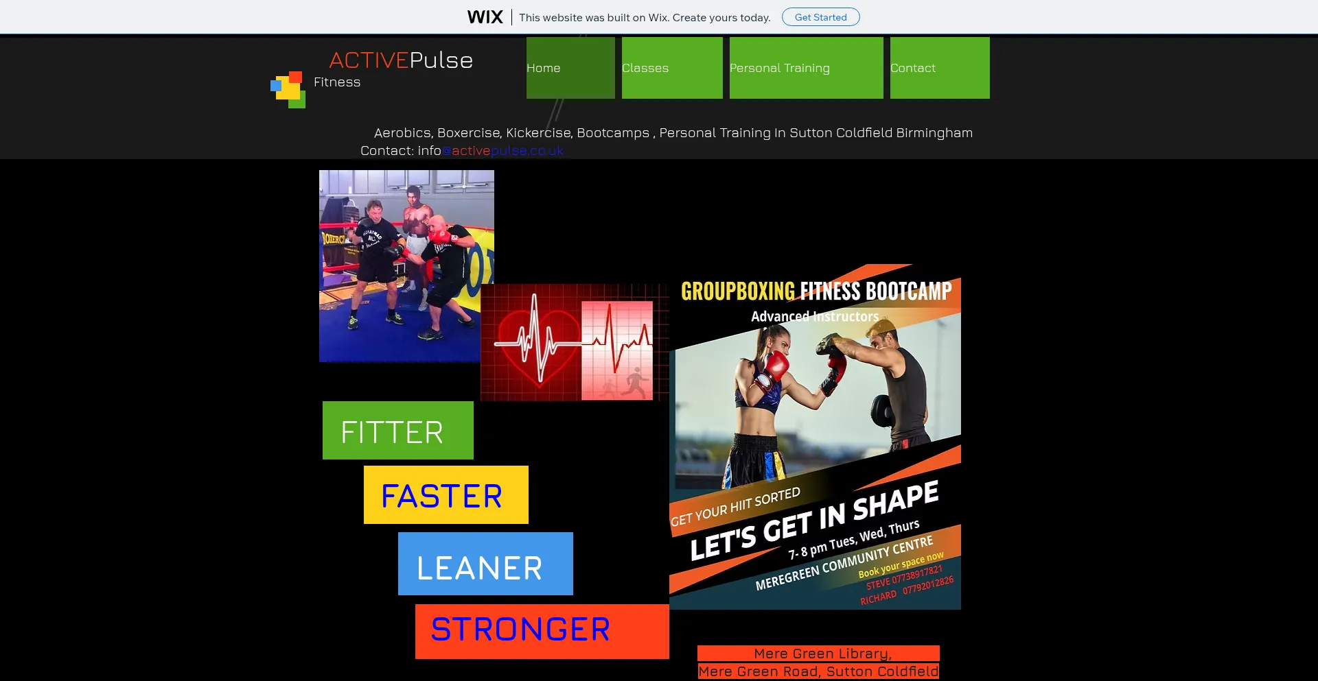 Website screenshot of Activepulse.co.uk