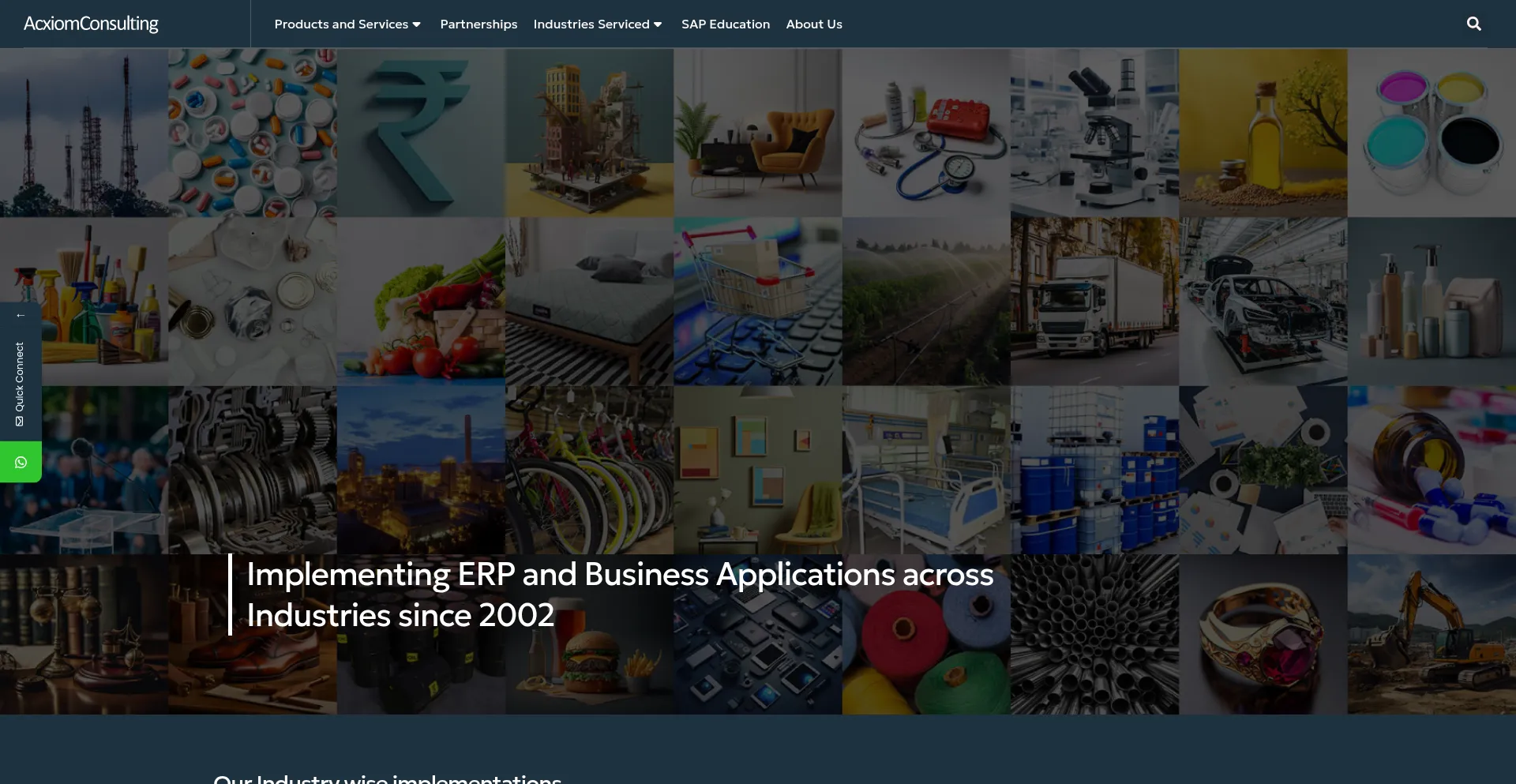 Website screenshot of Acxiomconsulting.com