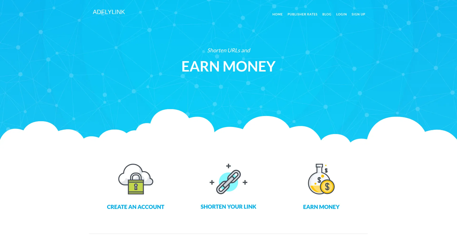 Website screenshot of Adflyl.ink