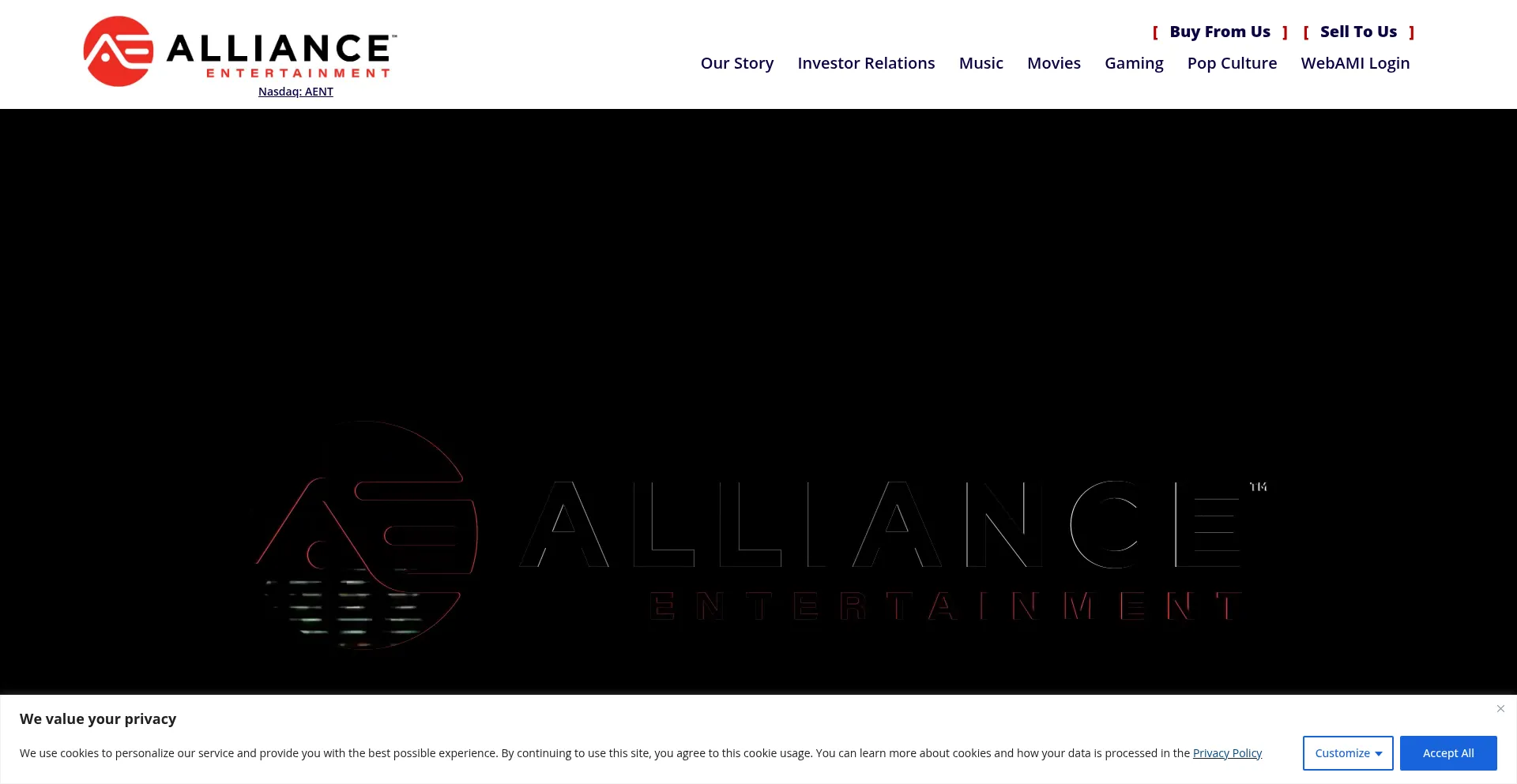 Website screenshot of Aent.com