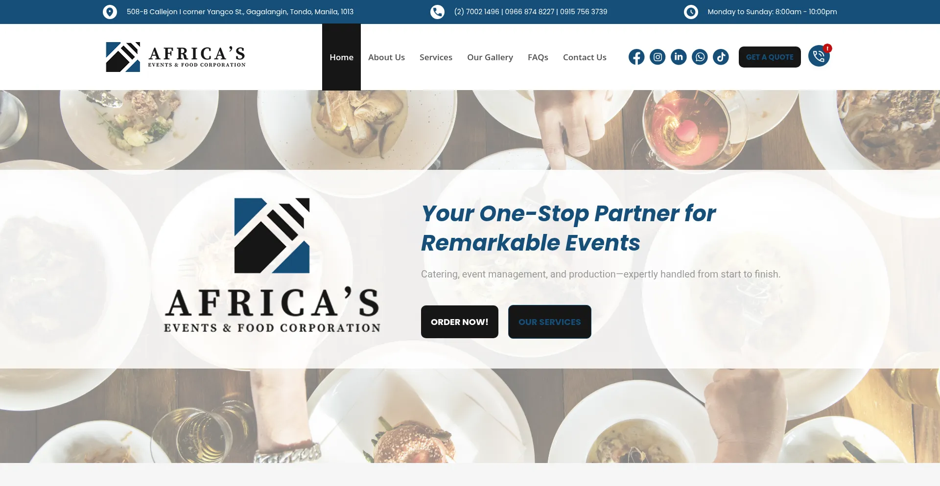 Africaeventsfoodcorp.com