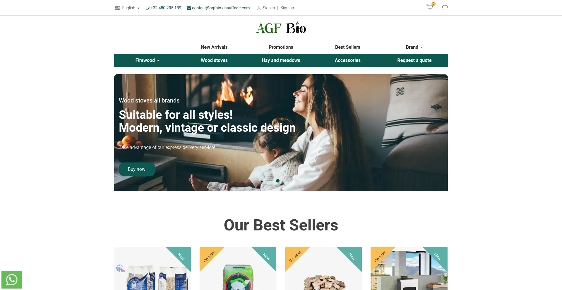Agfbio-chauffage.com Screenshot