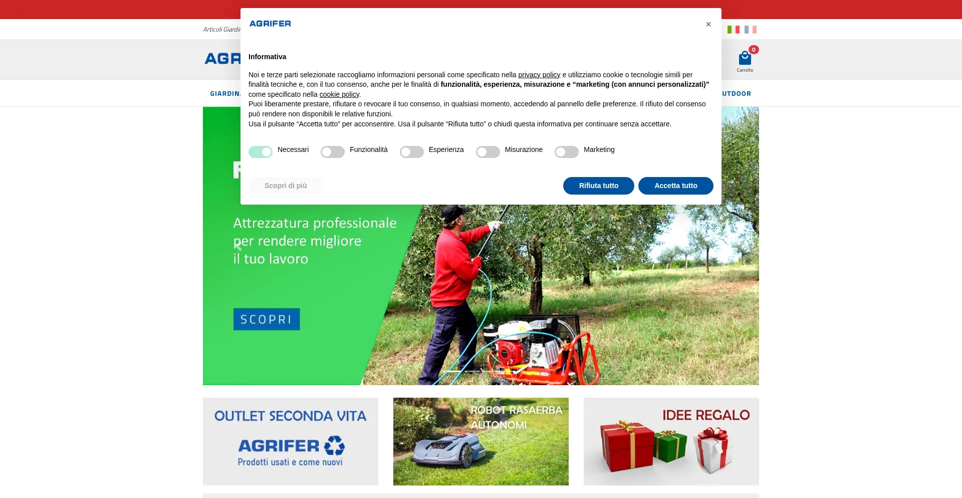 Agriferstore.it Screenshot