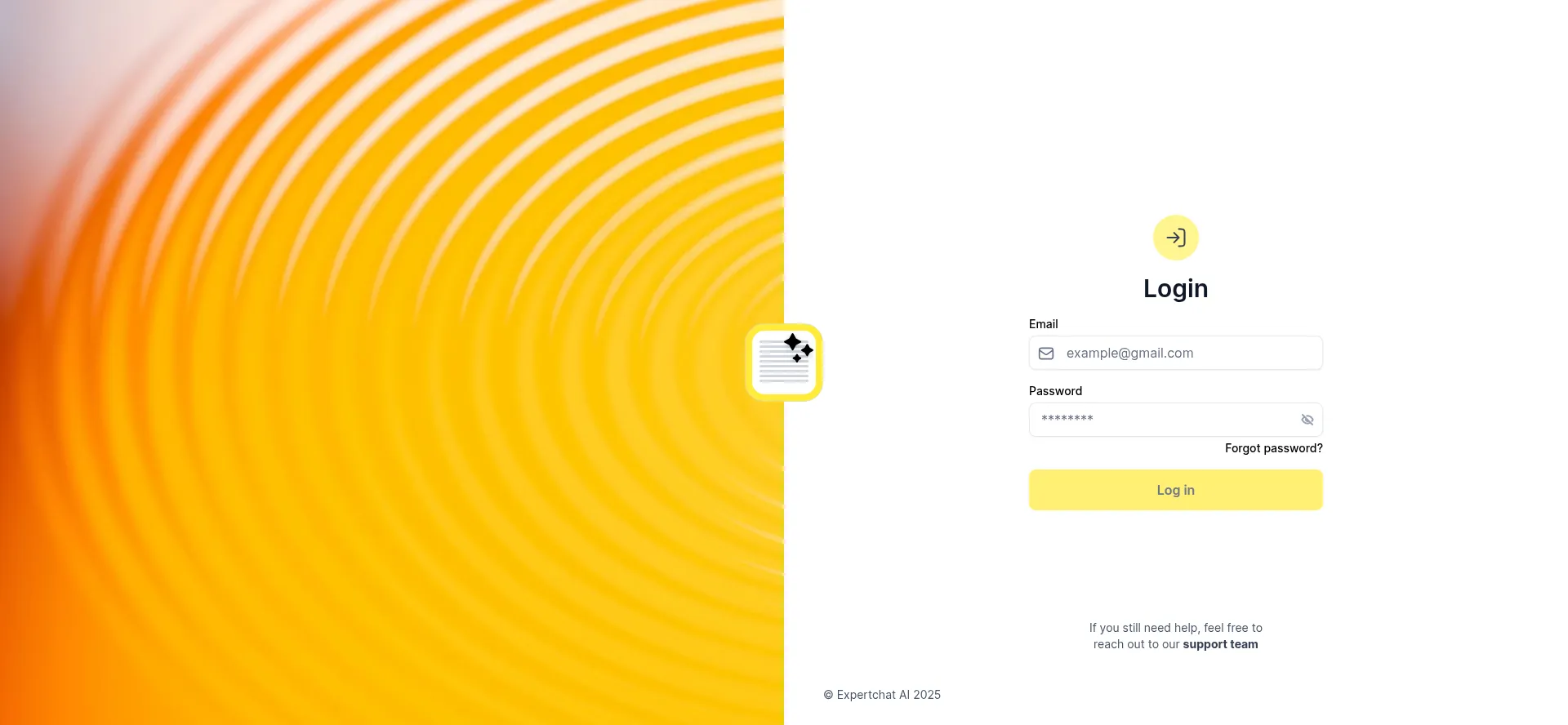 Website screenshot of Ai.expertchat.me