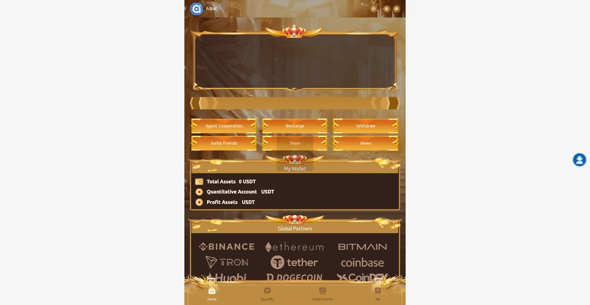 Website screenshot of Aibot.skin