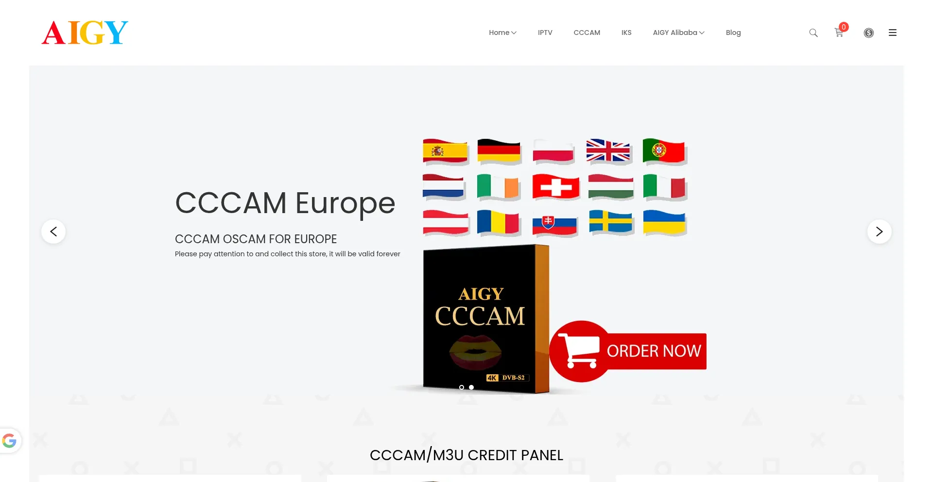 Website screenshot of Aigooe.com