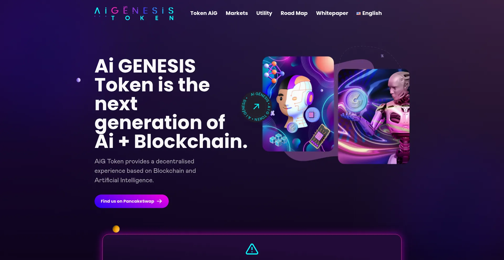 Aigtoken.io Screenshot
