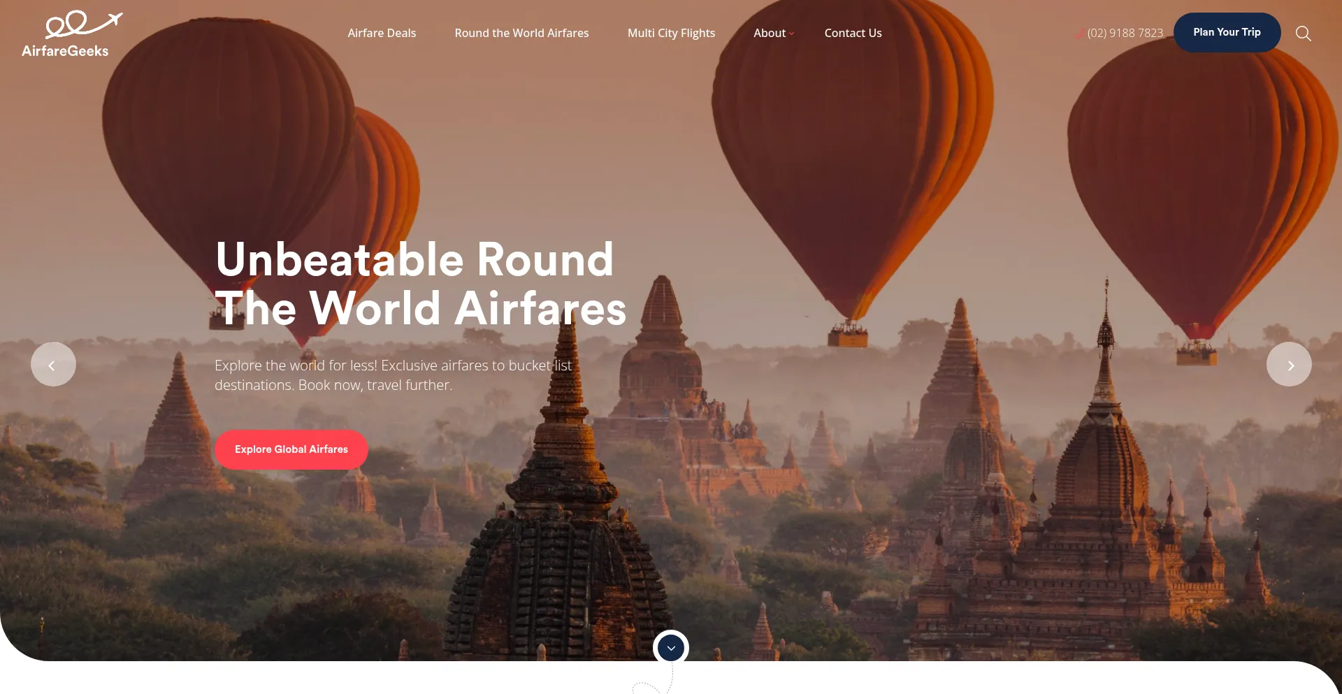 Airfaregeeks.com.au Screenshot