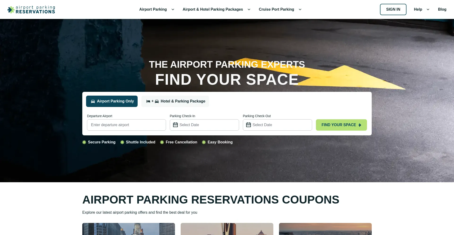 ¿És Seguro y Confiable Airportparkingreservations.com?