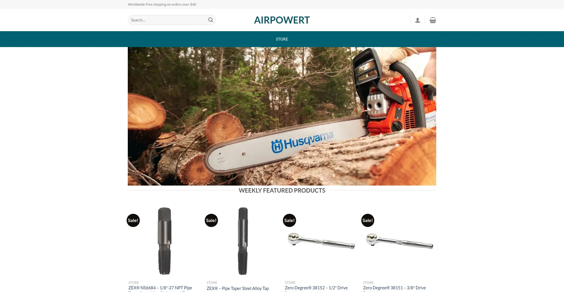 Website screenshot of Airpowert.com