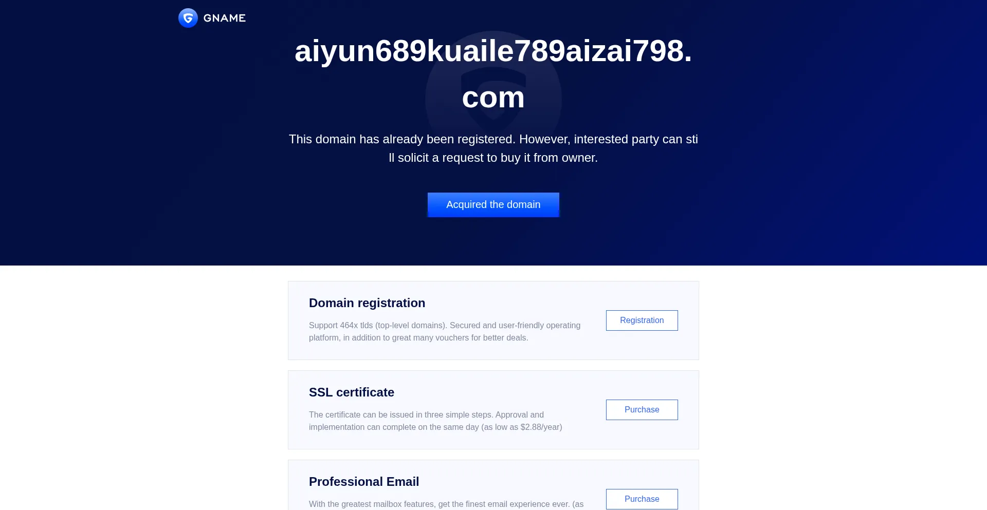 Website screenshot of Aiyun689kuaile789aizai798.com
