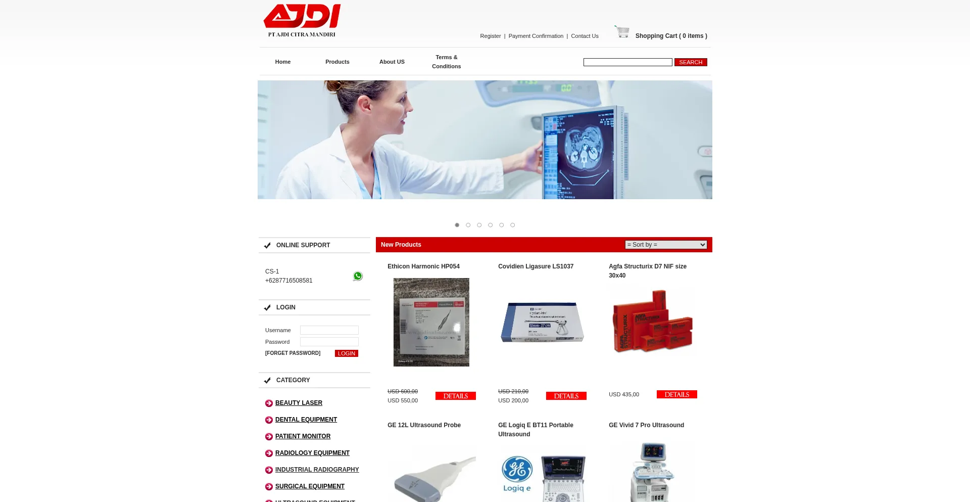 Website screenshot of Ajdionline.com