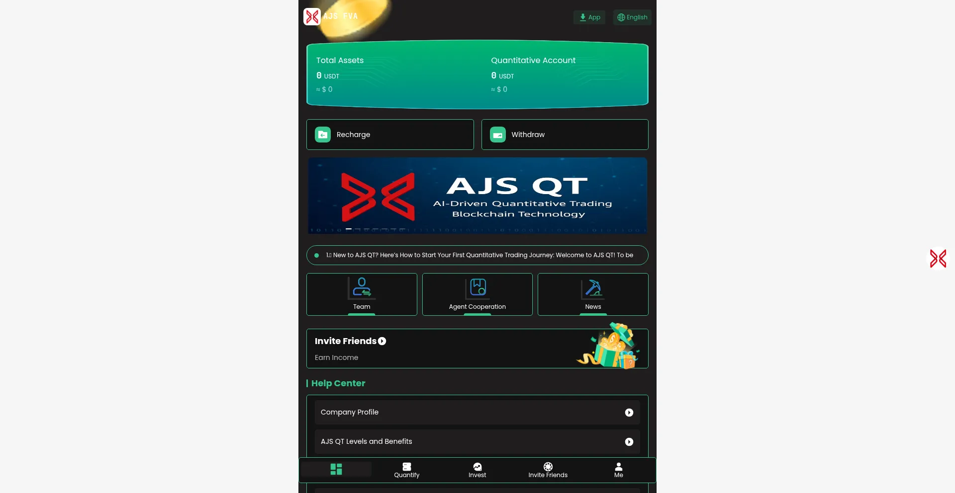 Website screenshot of Ajsqt.com