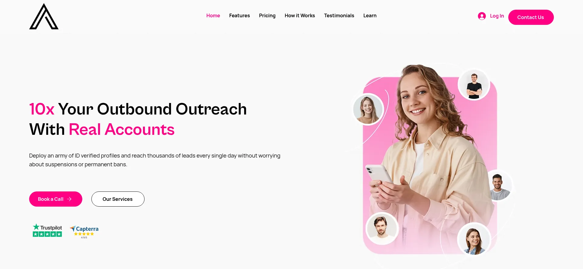 Website screenshot of Akountify.ai