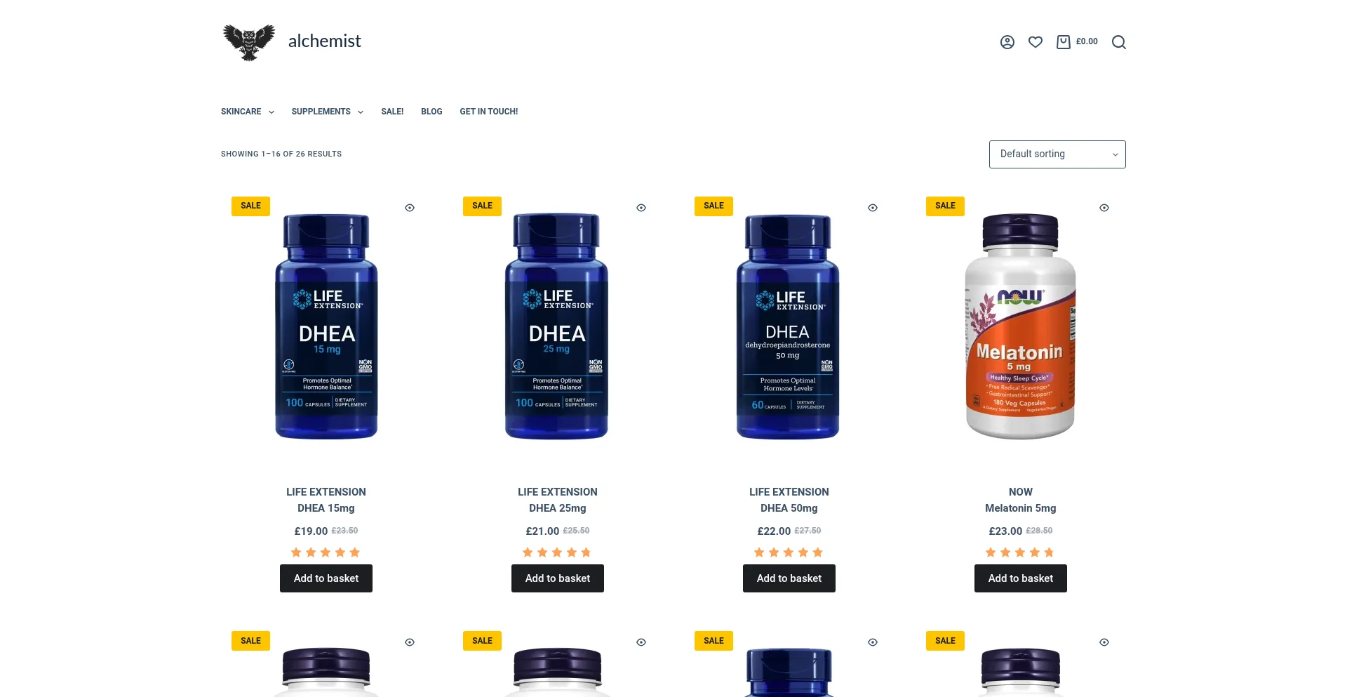 Website screenshot of Alchemist.ooo
