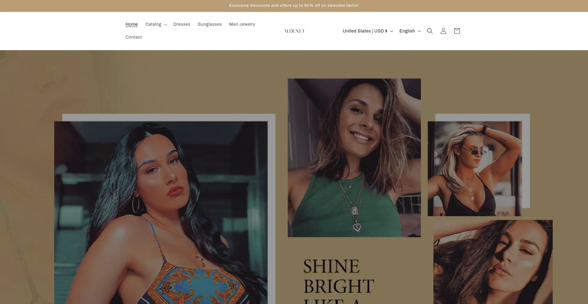 Website screenshot of Aldenet.shop
