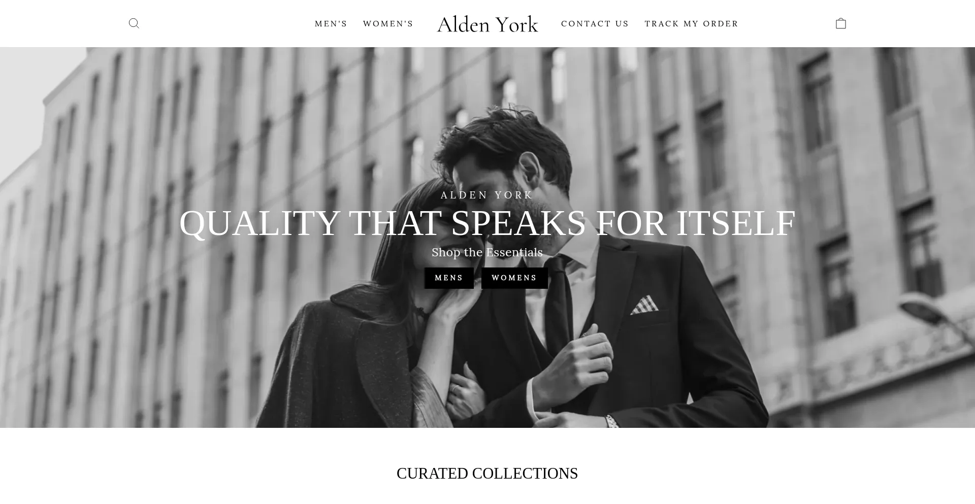 Website screenshot of Aldenyork.com