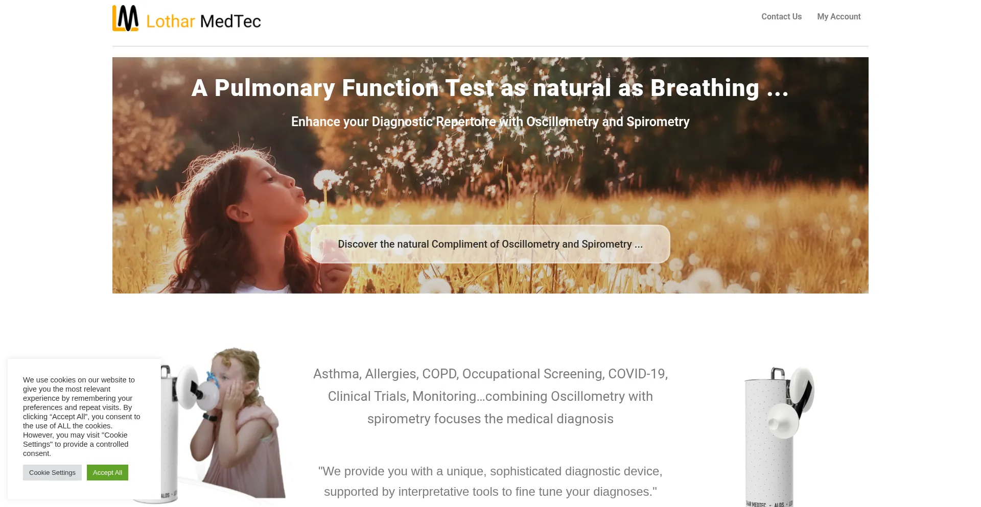 Website screenshot of Alds.health