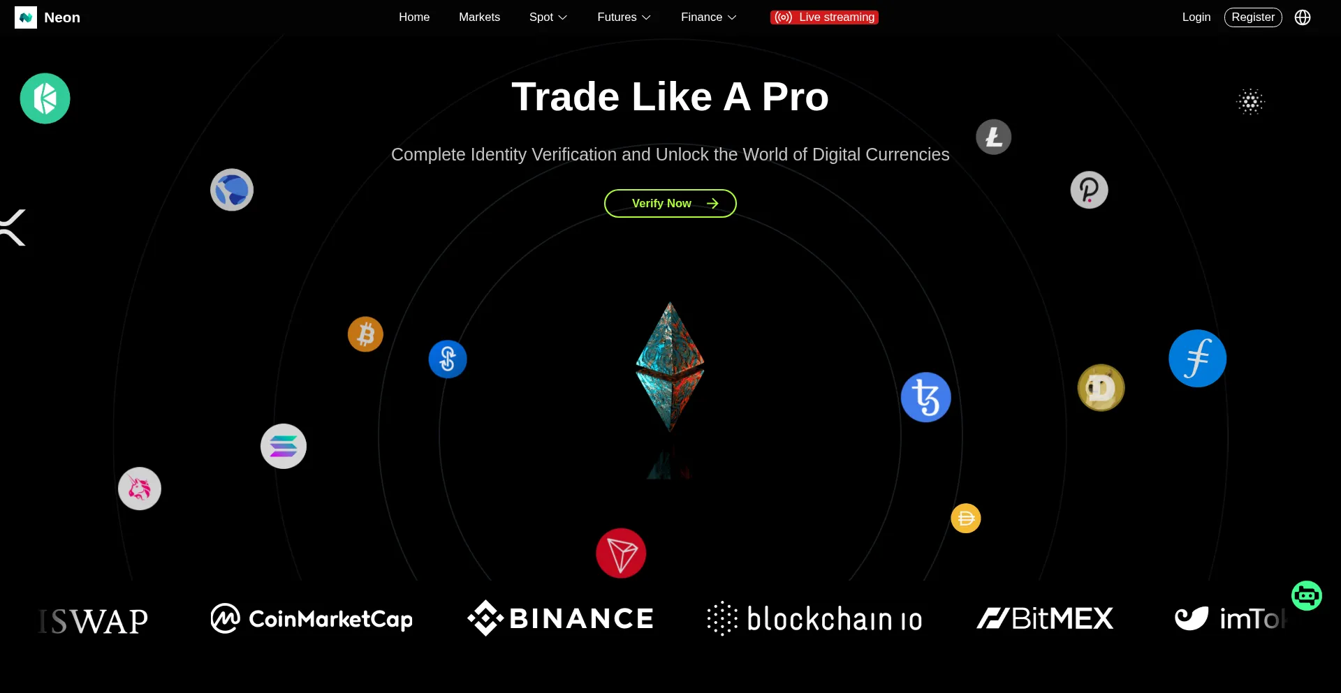 Website screenshot of Alfacoine.com