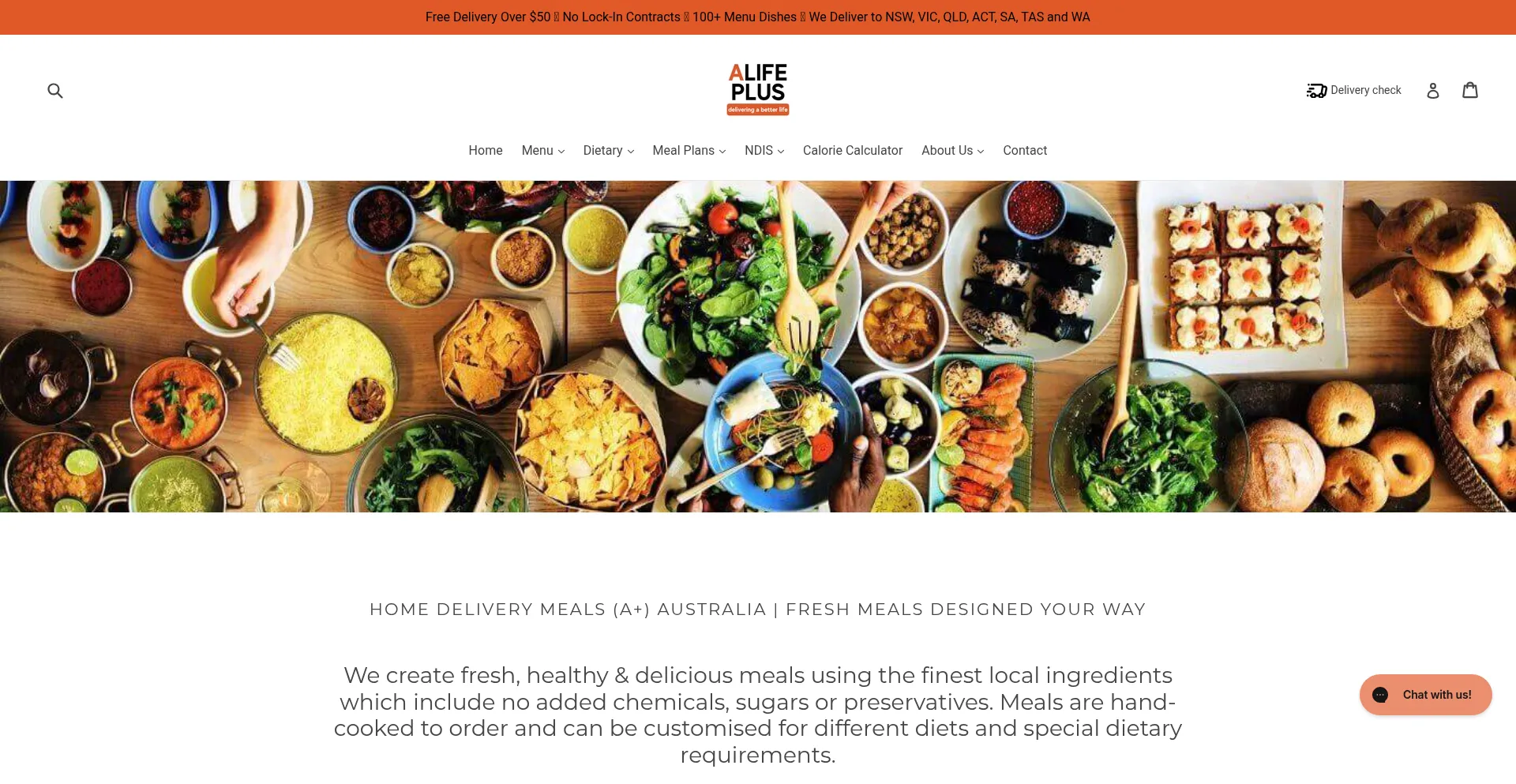 Website screenshot of Alifeplus.com.au