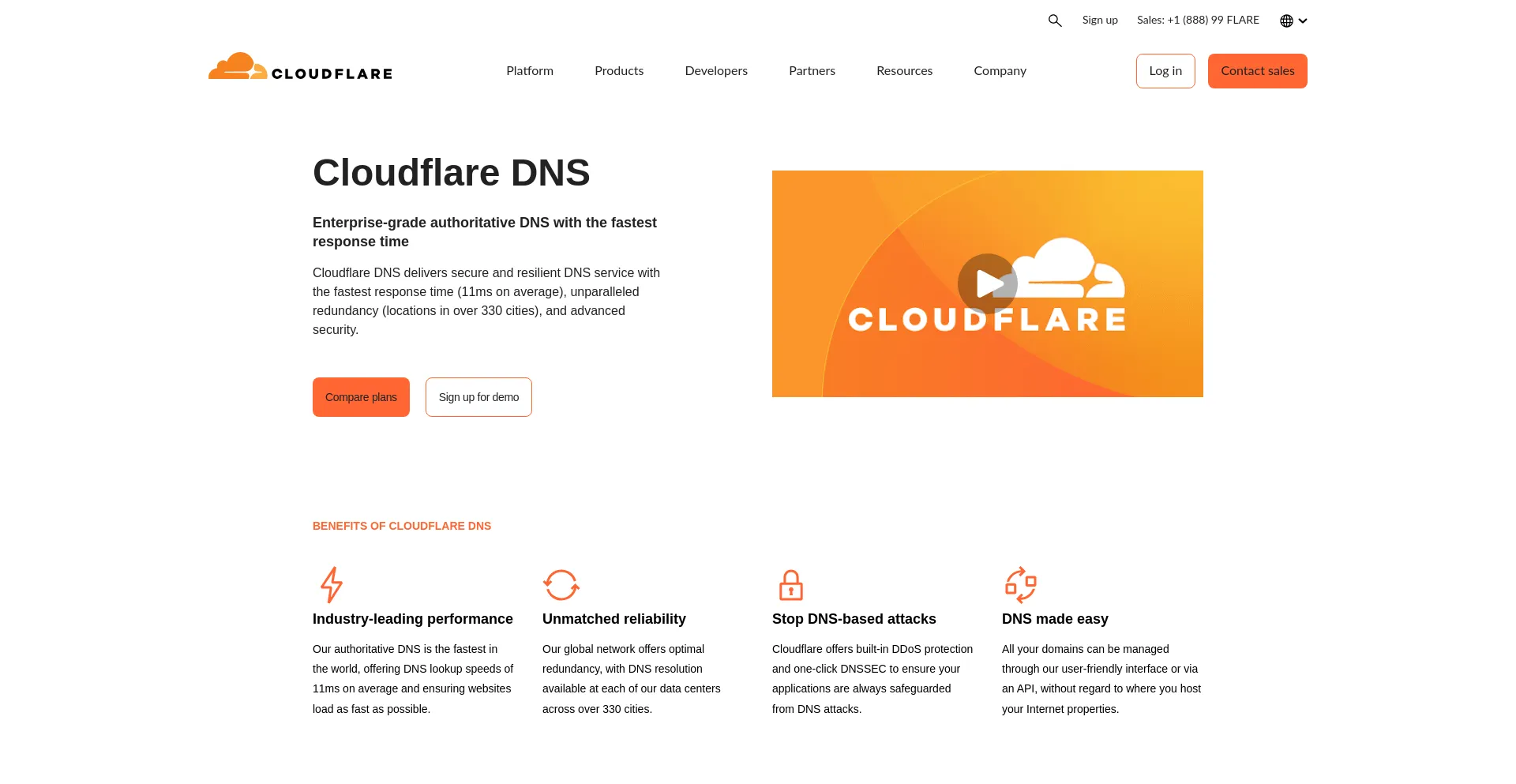 Website screenshot of Alla.ns.cloudflare.com