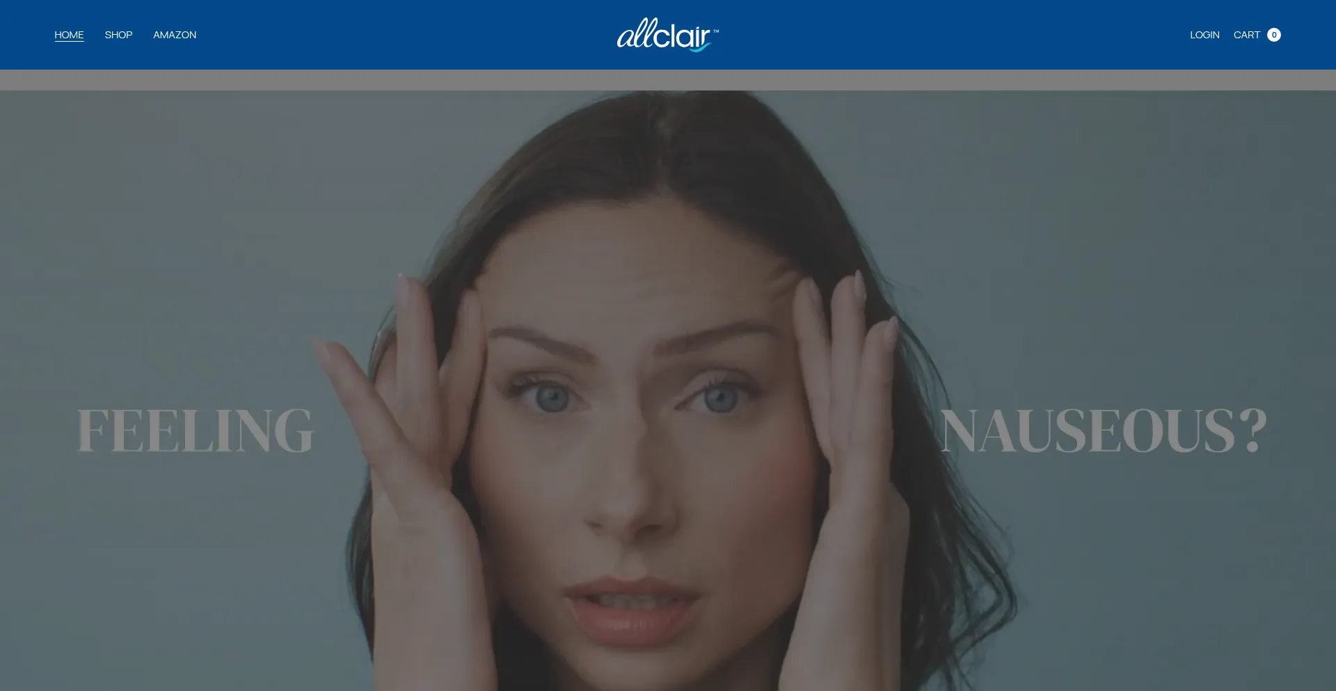 Website screenshot of Allclair.com