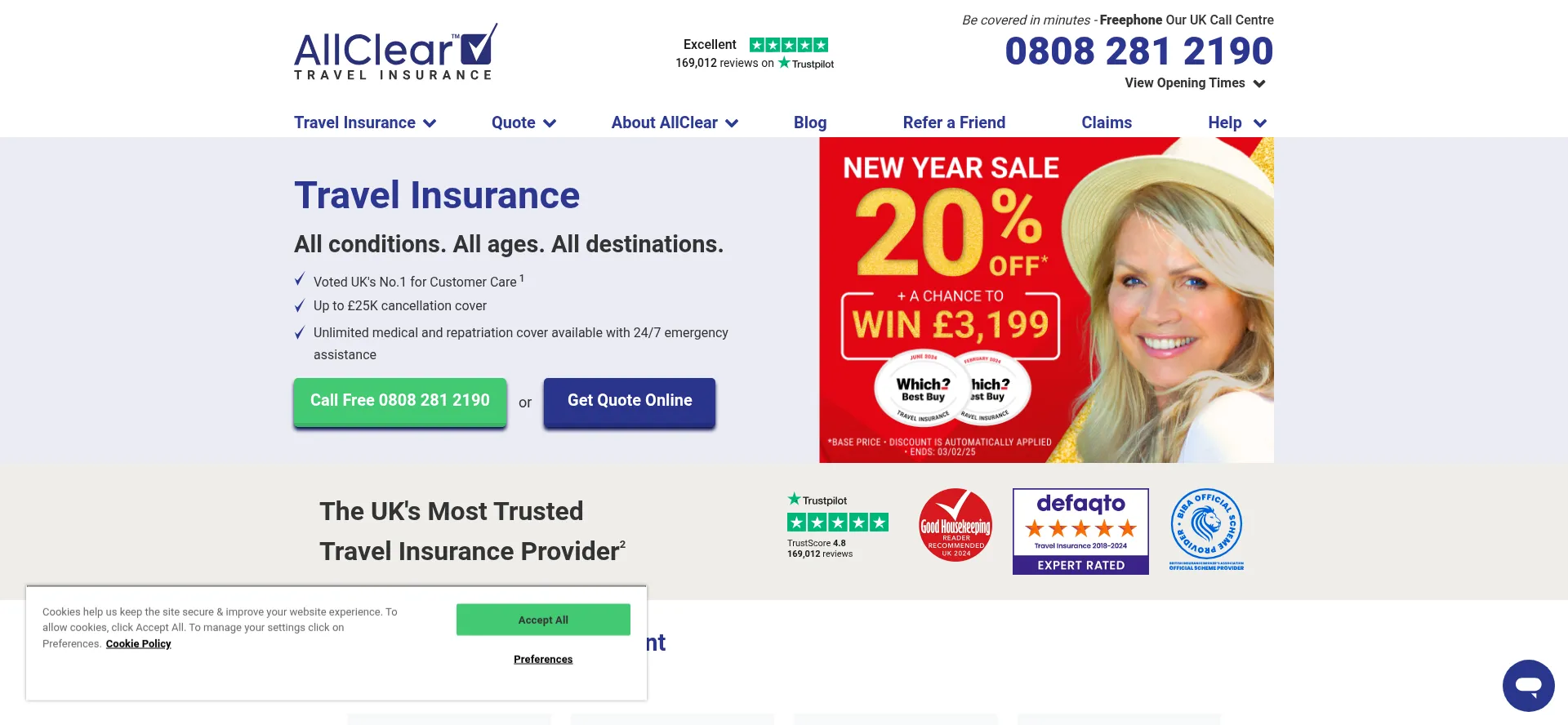 ¿És Seguro y Confiable Allcleartravel.co.uk?
