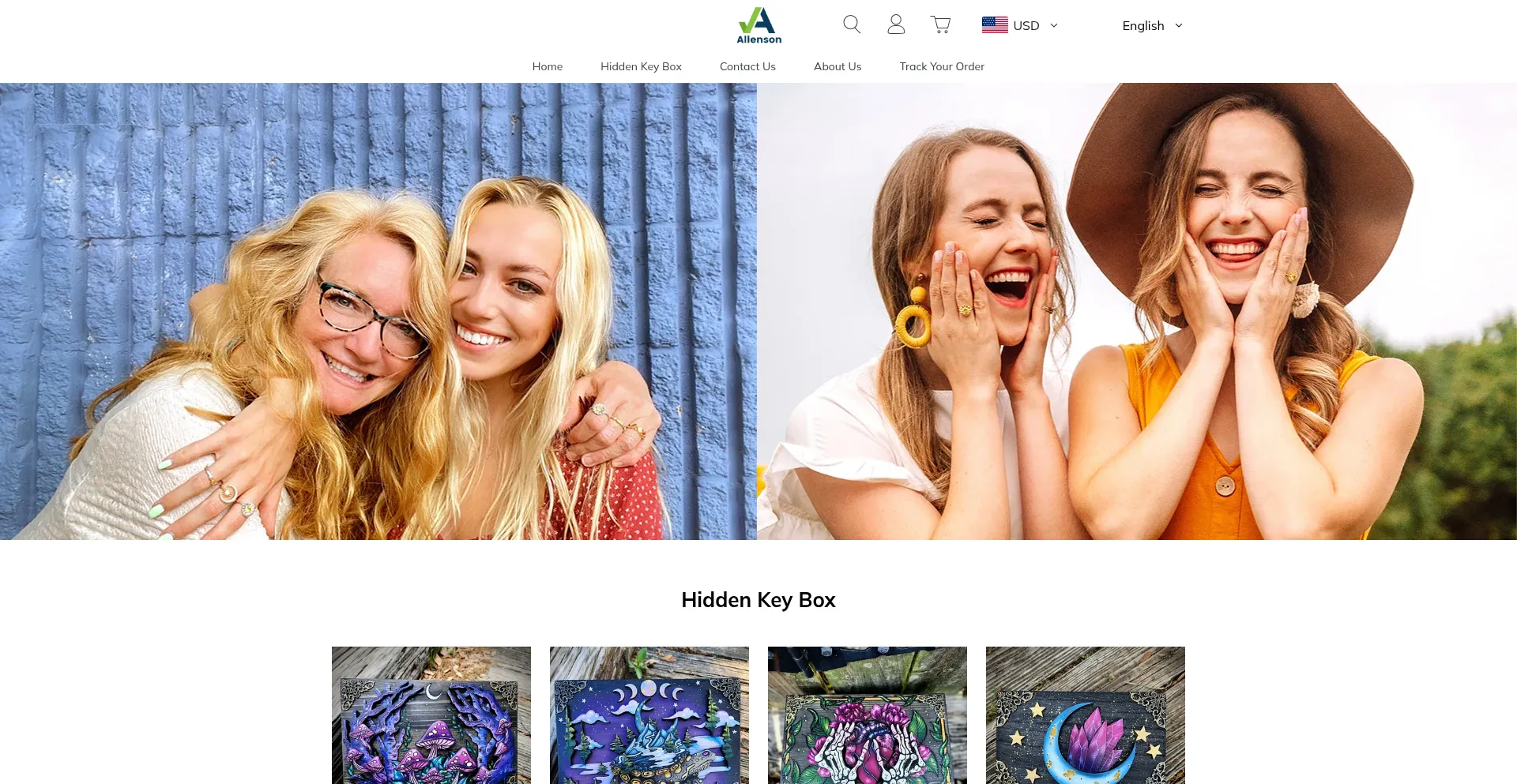 Website screenshot of Allenson.store