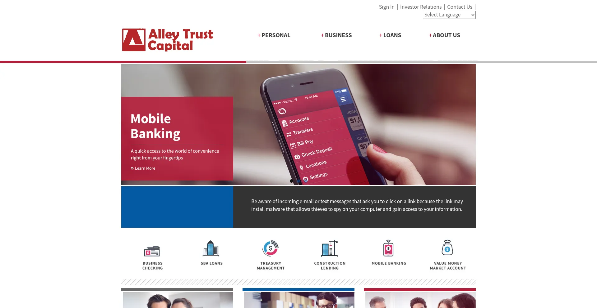 Alleytrustcapital.com.onlinebarcb.com