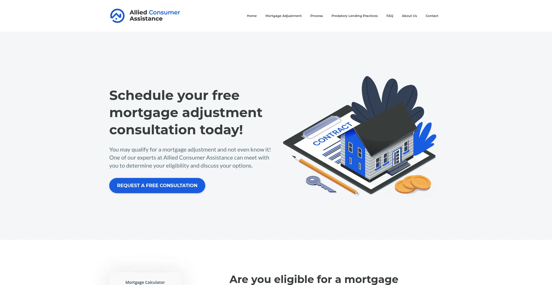 Website screenshot of Allied-legal-counseling.com