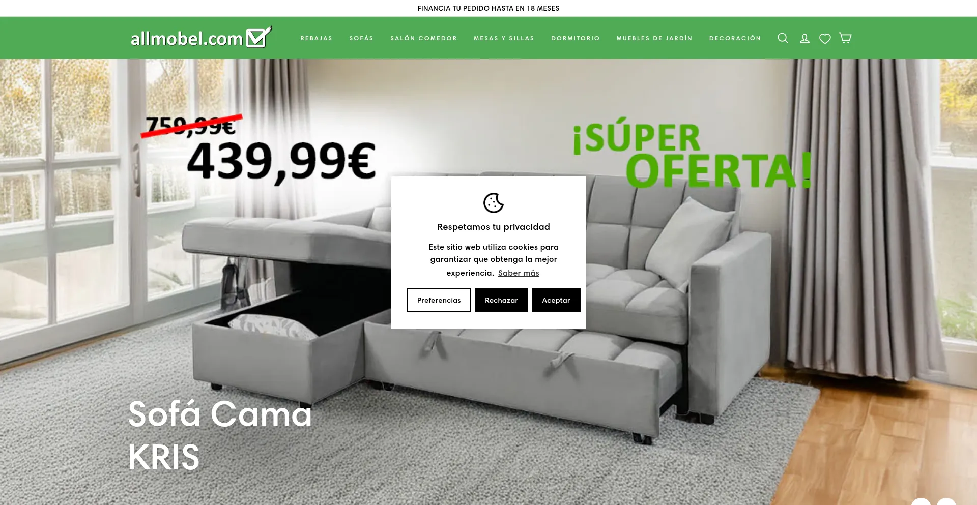 ¿És Seguro y Confiable Allmobel.com?