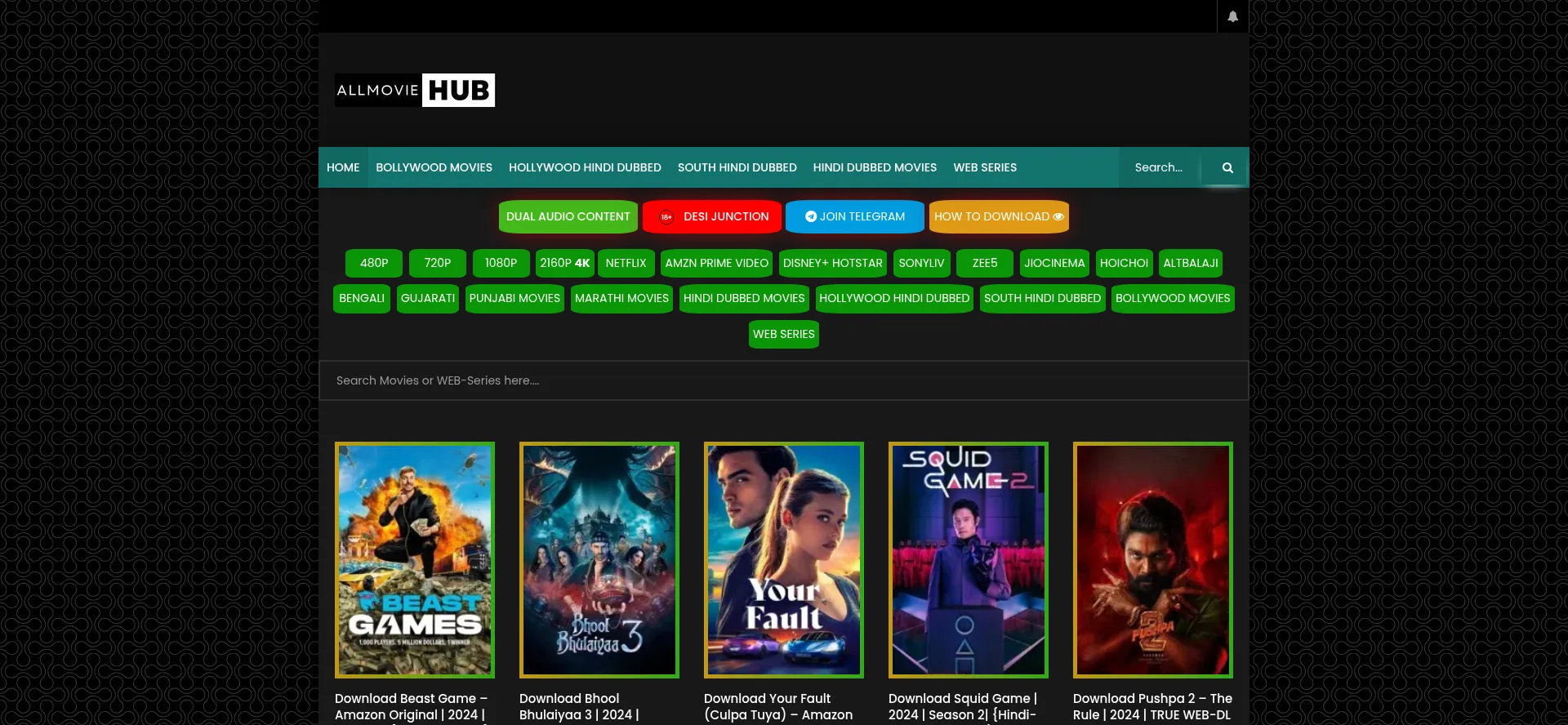 ¿És Seguro y Confiable Allmovieshub.host?