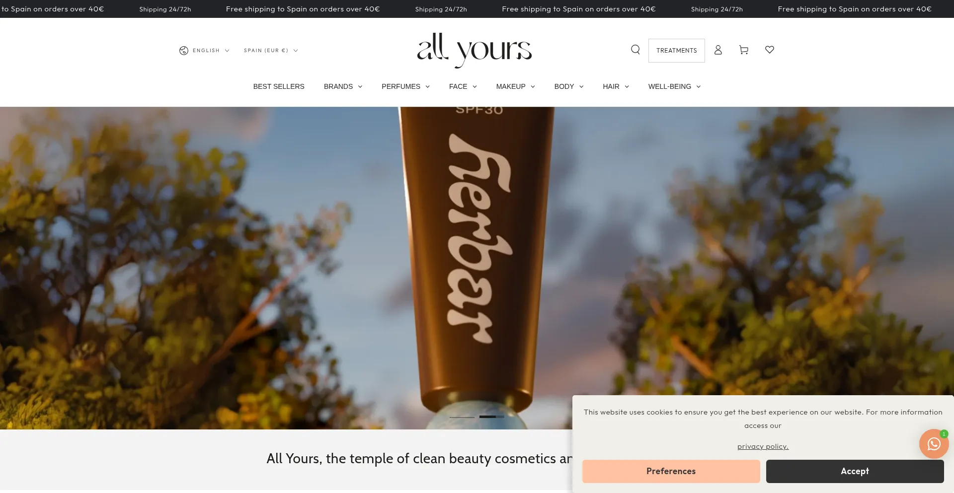 Allyours.com Screenshot