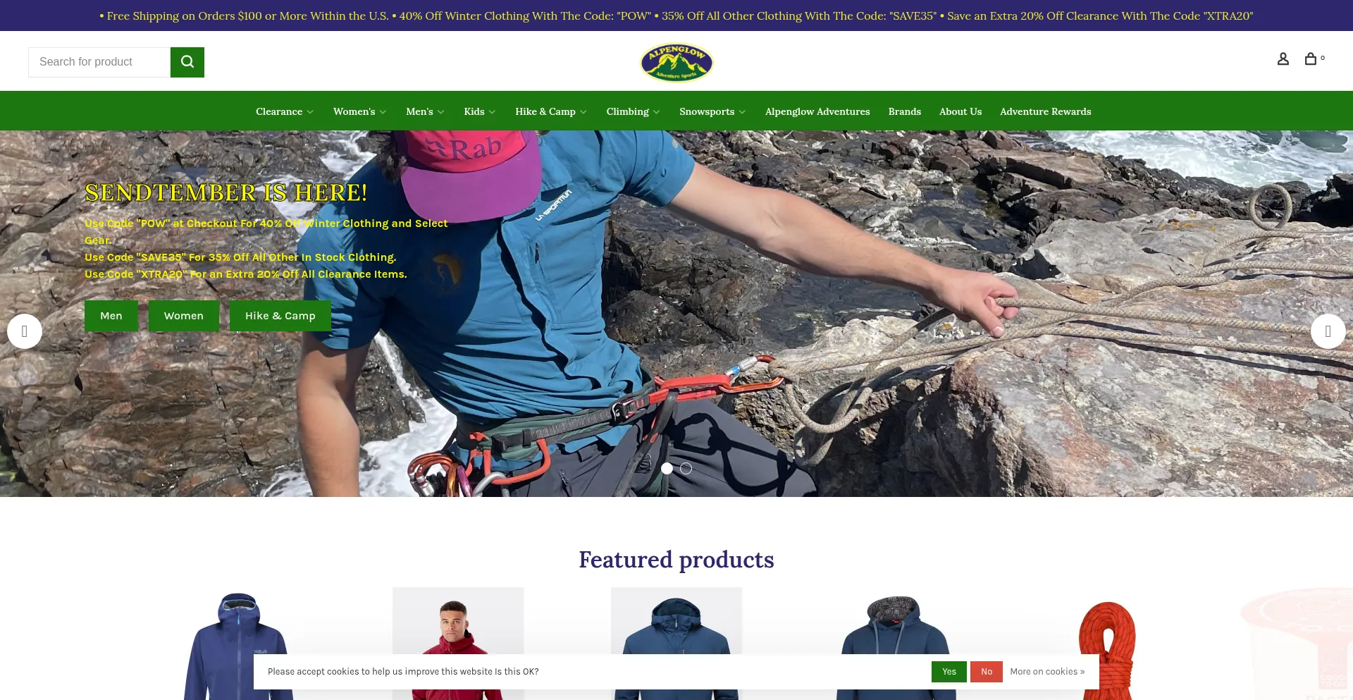 ¿És Seguro y Confiable Alpenglowgear.com?