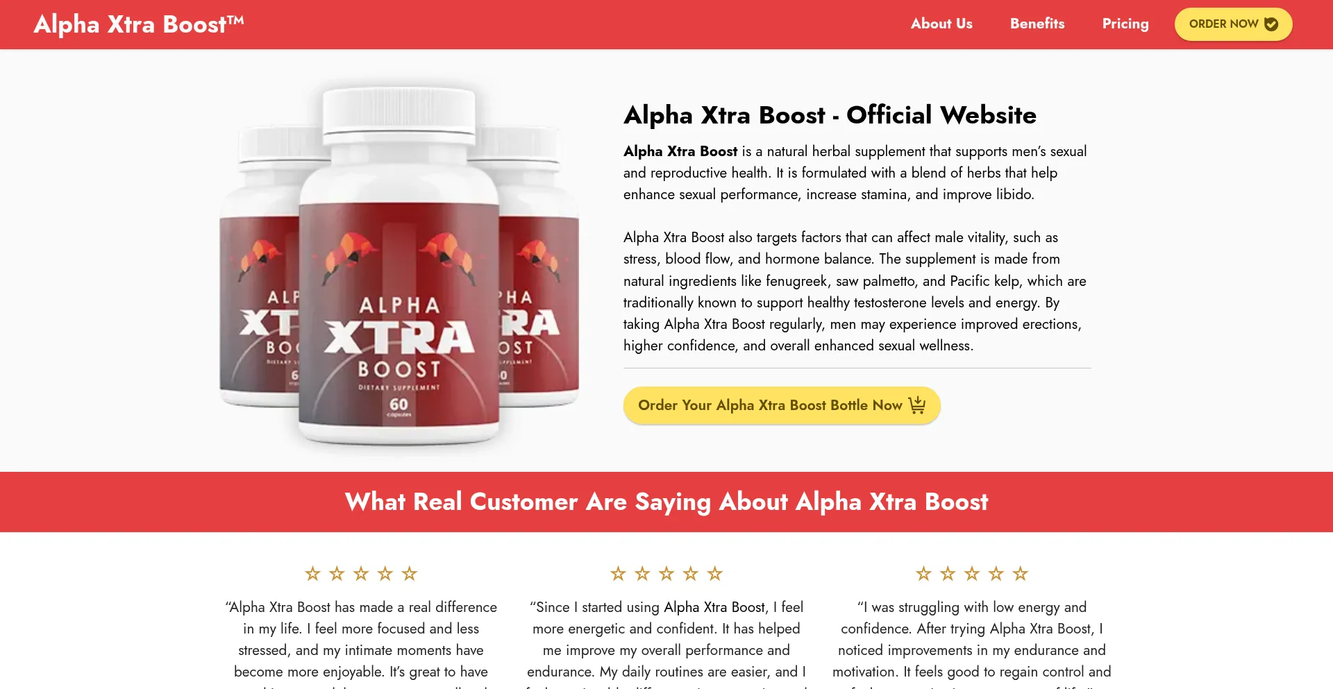 ¿És Seguro y Confiable Alphaxtra-boost.us?