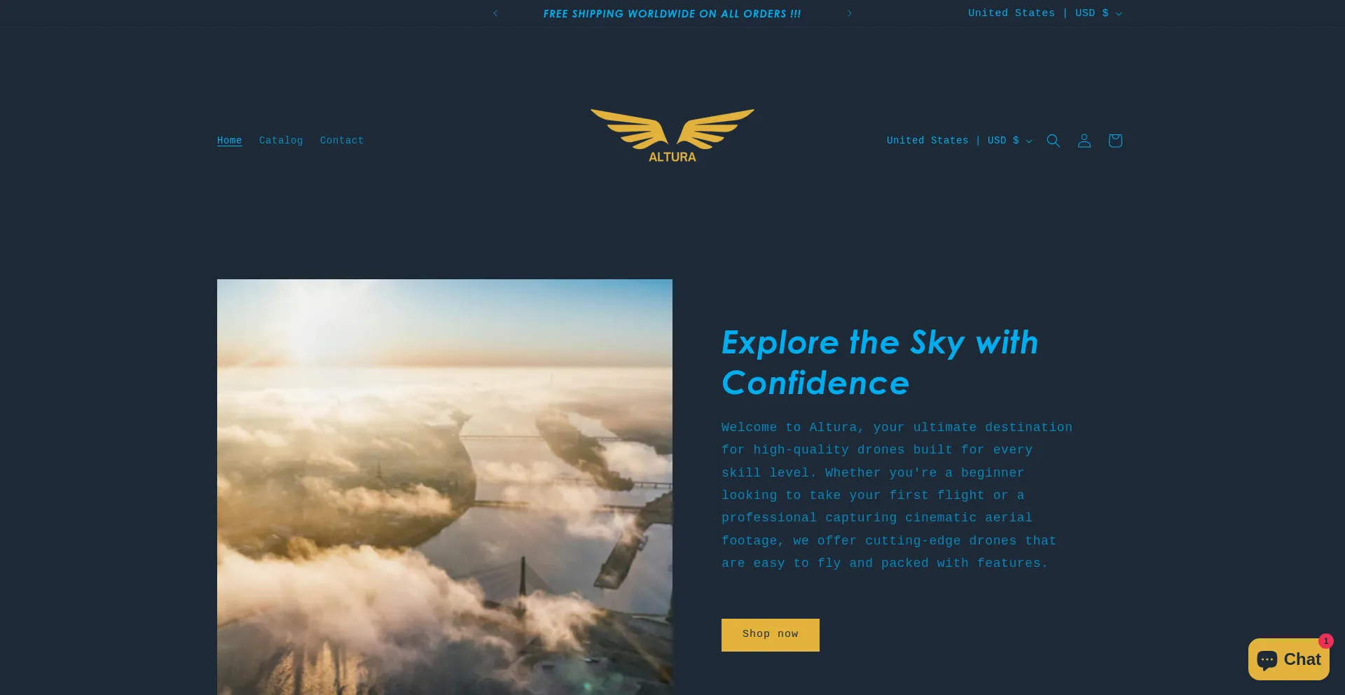Website screenshot of Altura.community