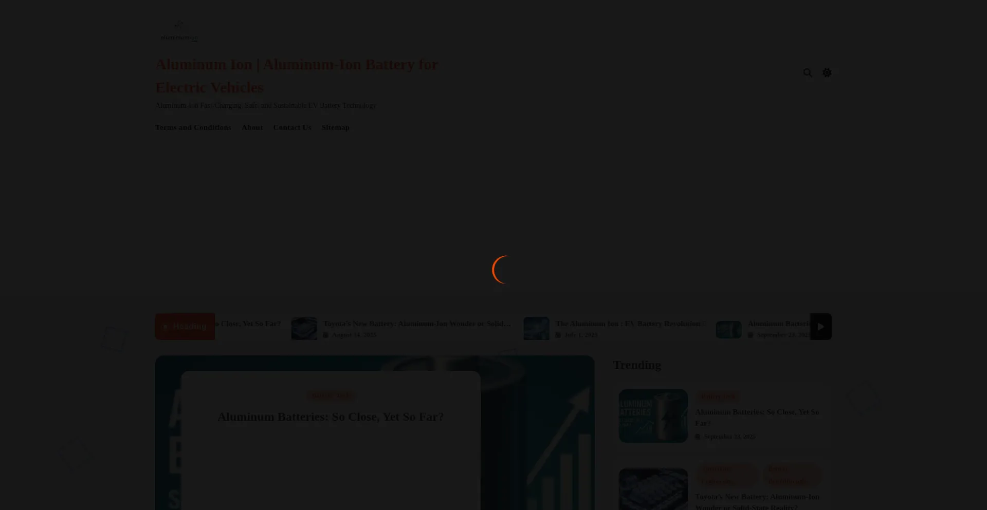 Aluminiumion.com Screenshot