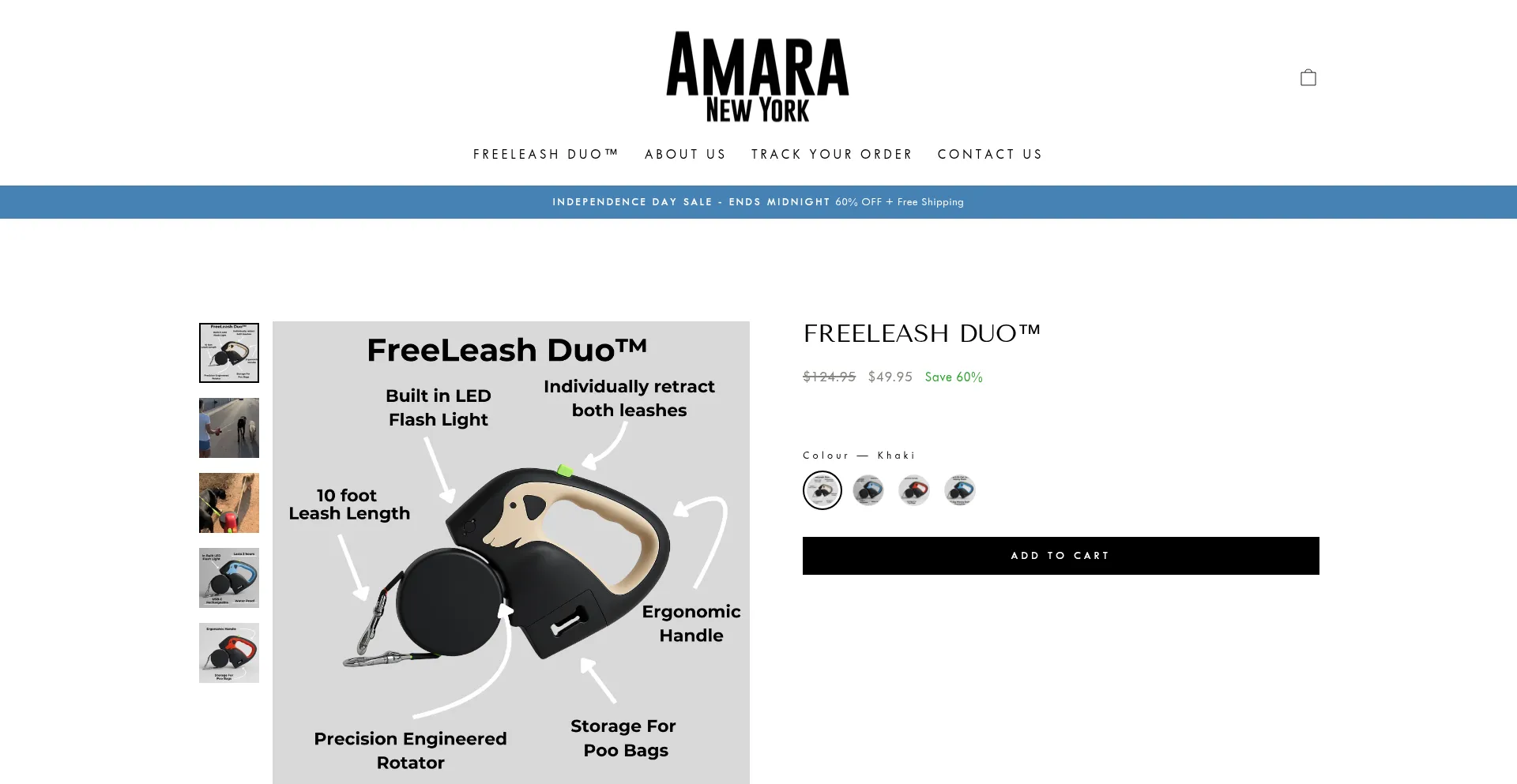 Website screenshot of Amara-newyork.com