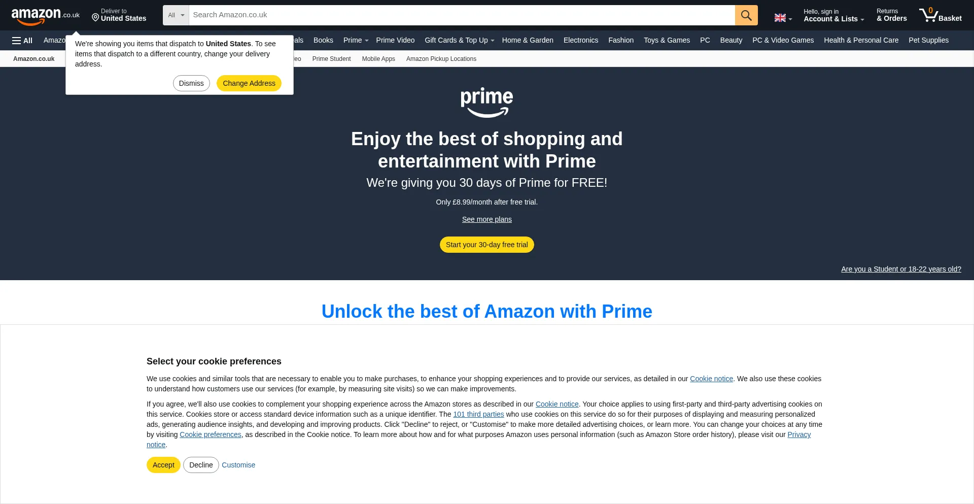 ¿És Seguro y Confiable Amazonprime.uk?