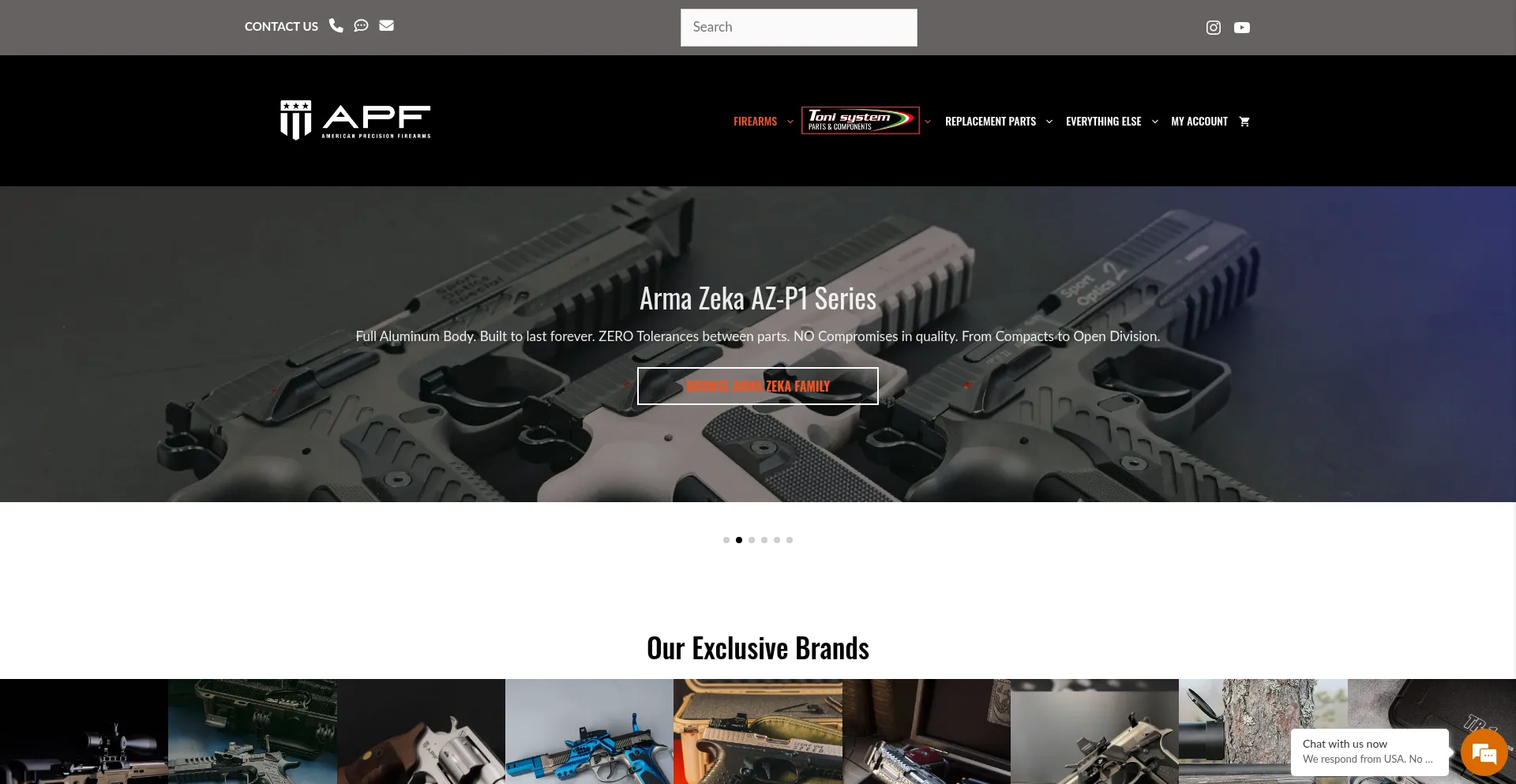 ¿És Seguro y Confiable Americanprecisionfirearms.com?