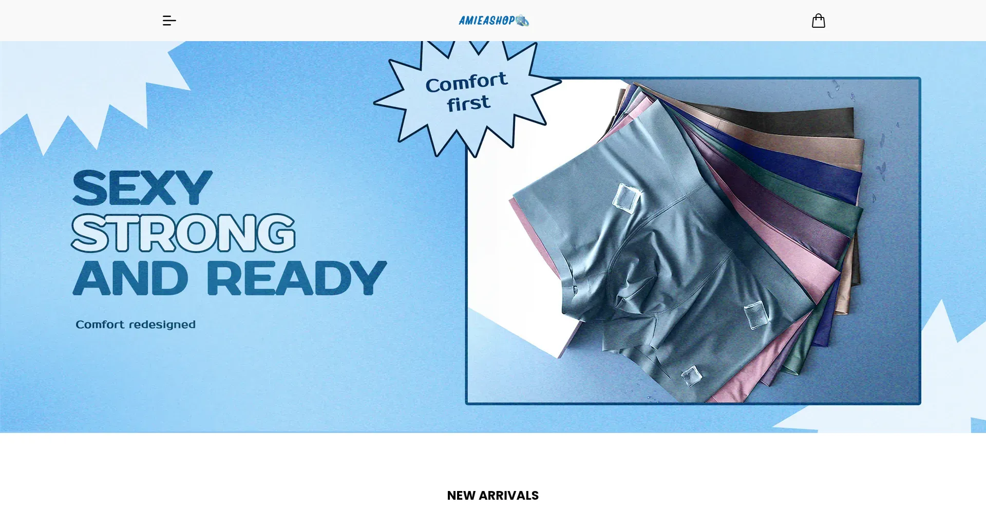 Website screenshot of Amieashop.com