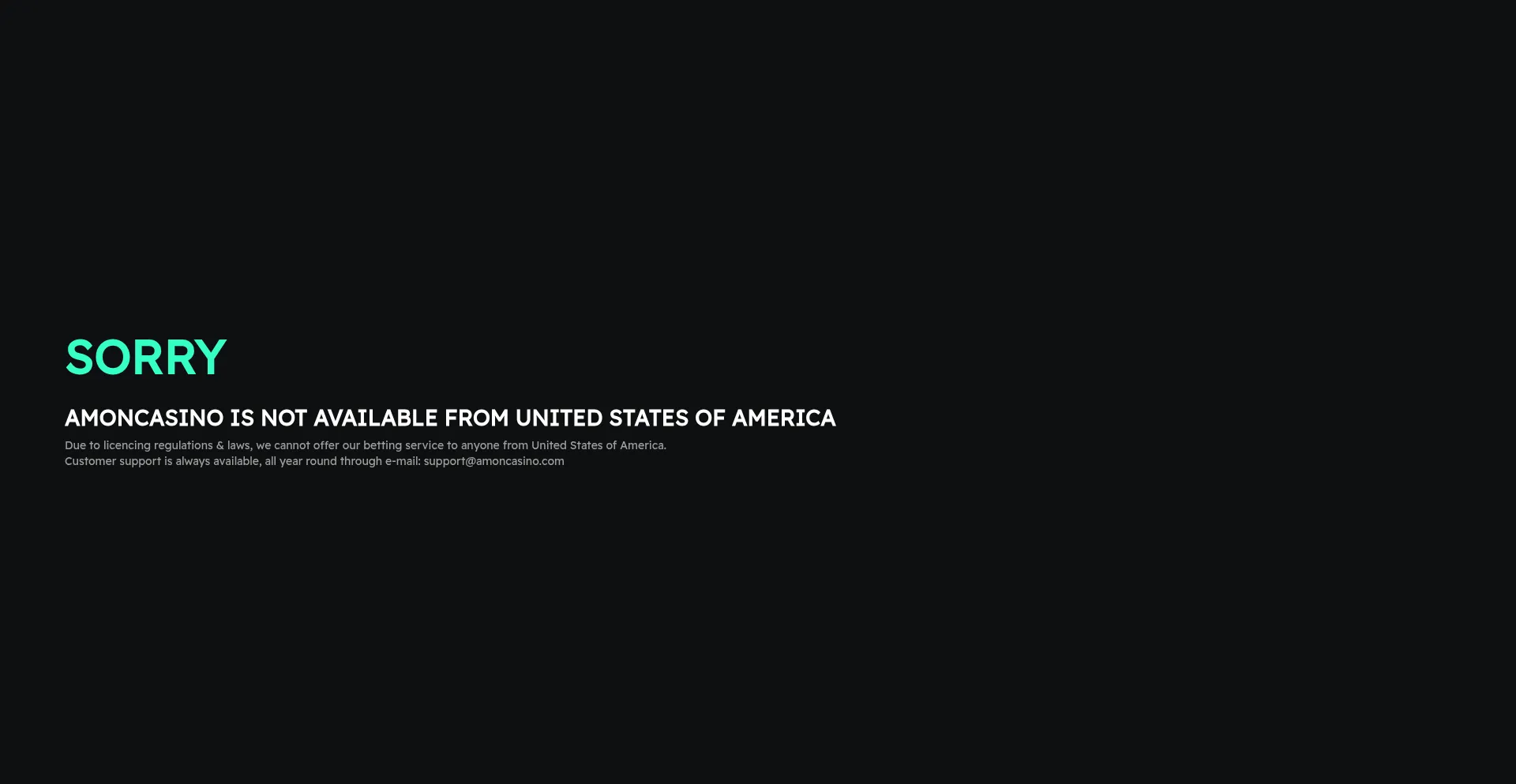 Amoncasino.com Screenshot
