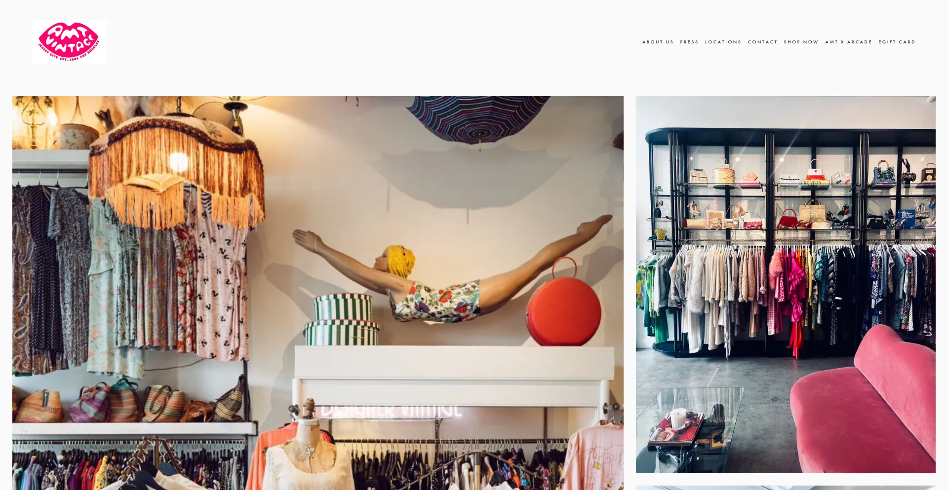 Website screenshot of Amtvintage.com