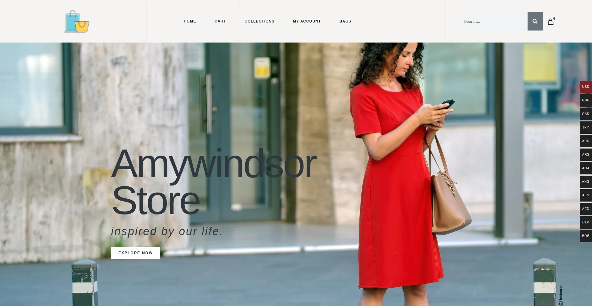 Website screenshot of Amywindsor.com