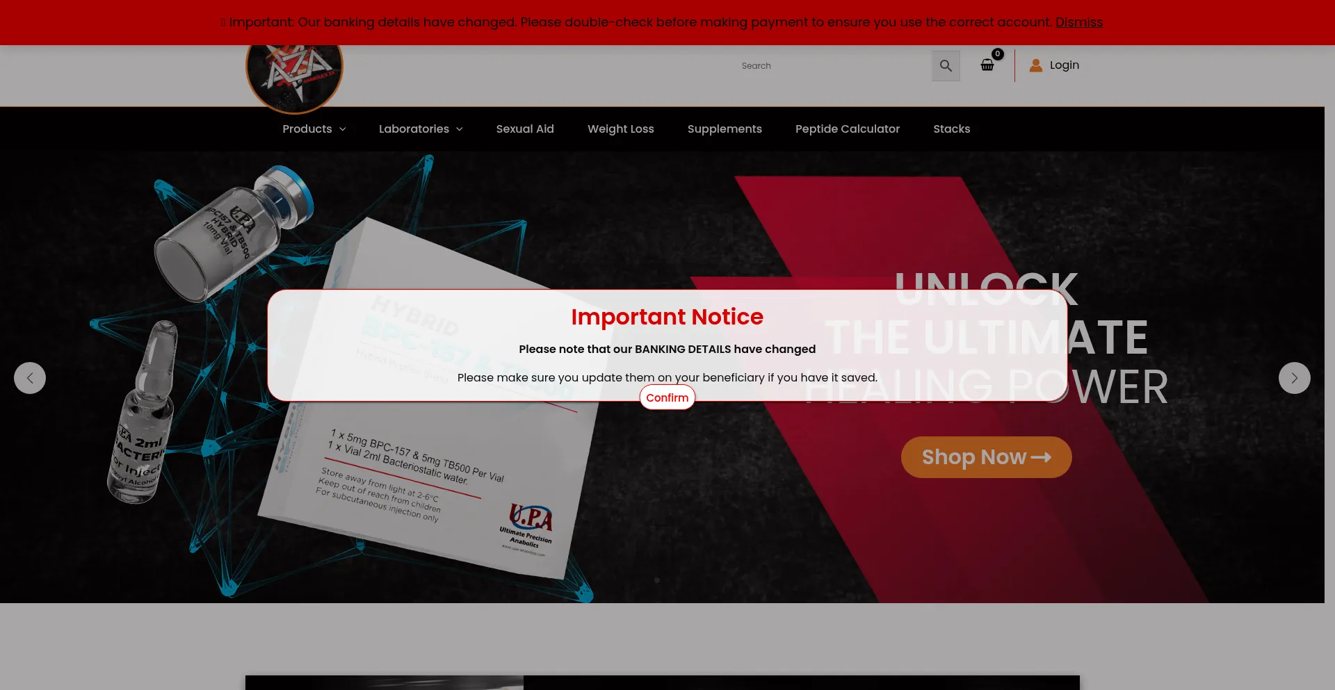 Anabolicsza.store Screenshot