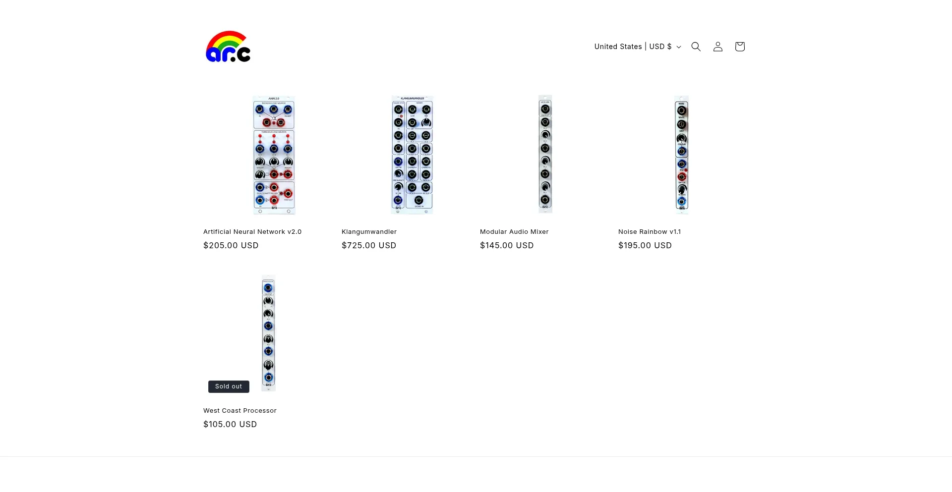 Website screenshot of Analogueresearch.com