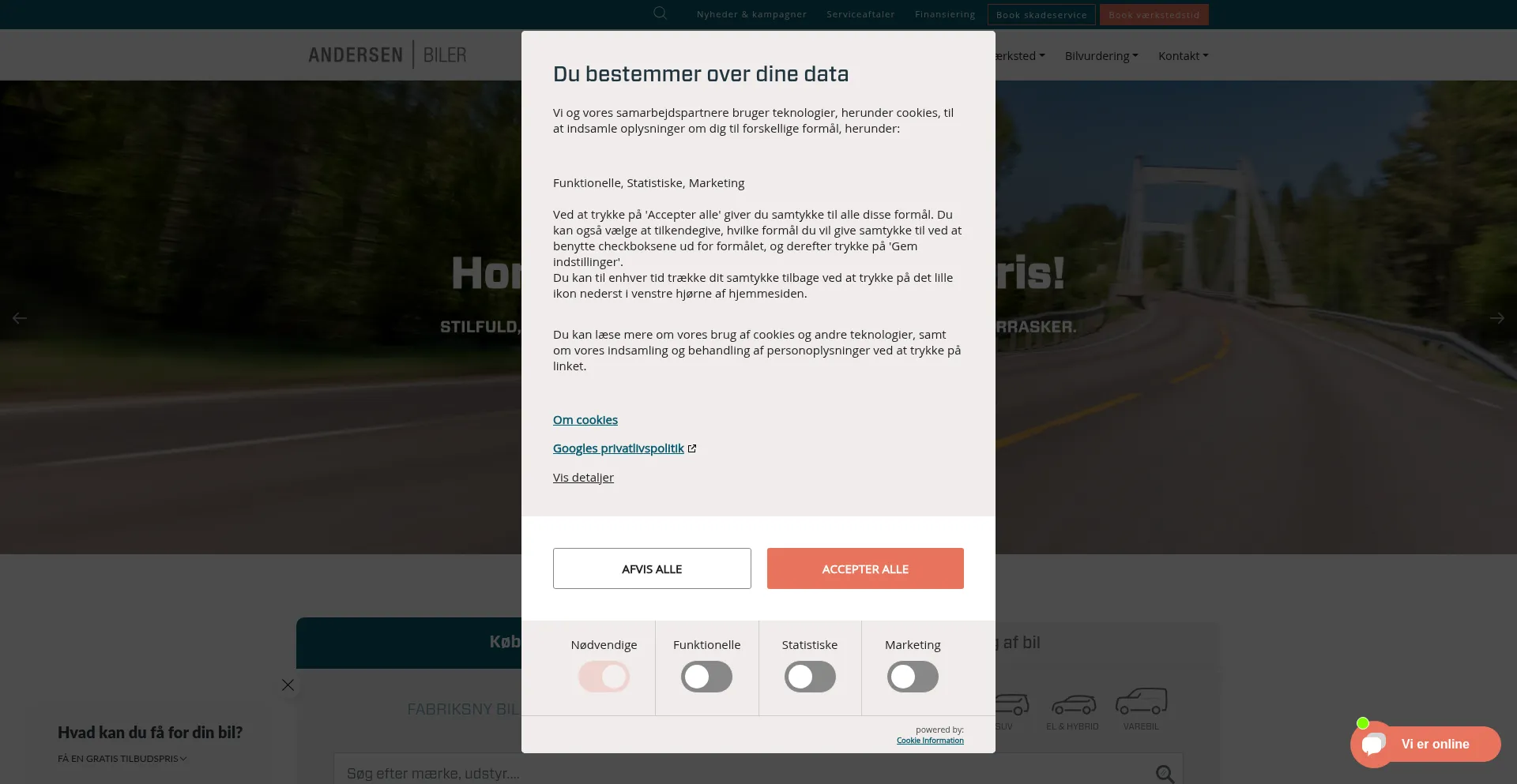 ¿És Seguro y Confiable Andersenbiler.dk?
