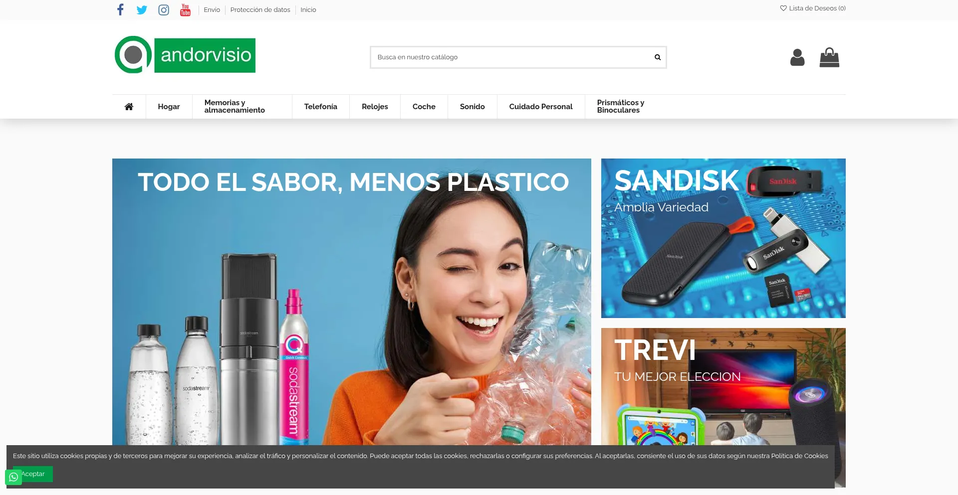 Website screenshot of Andorvisio.com