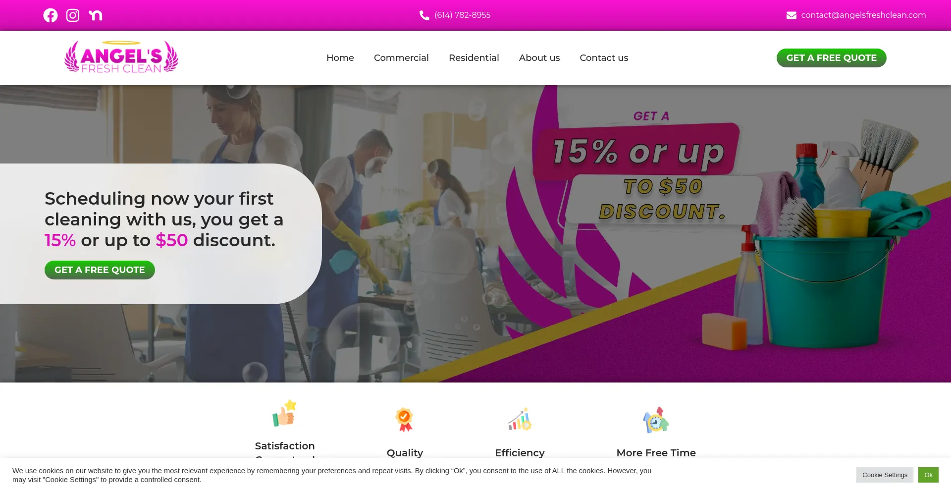 ¿És Seguro y Confiable Angelsfreshclean.com?